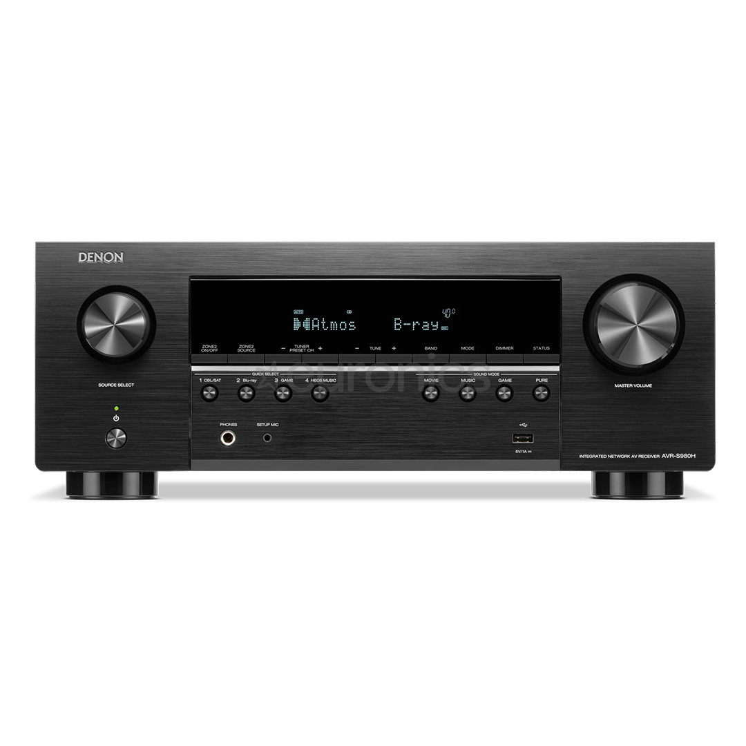 Denon AVR-S980H, 7.2, 4K/8K, must - Ressiiver AVRS980HBKE2