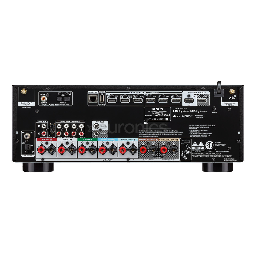 Denon AVR-S980H, 7.2, 4K/8K, must - Ressiiver