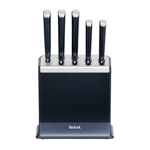 Tefal EverSharp, 5-osaline, roostevaba teras - Nugade komplekt ja noaplokk