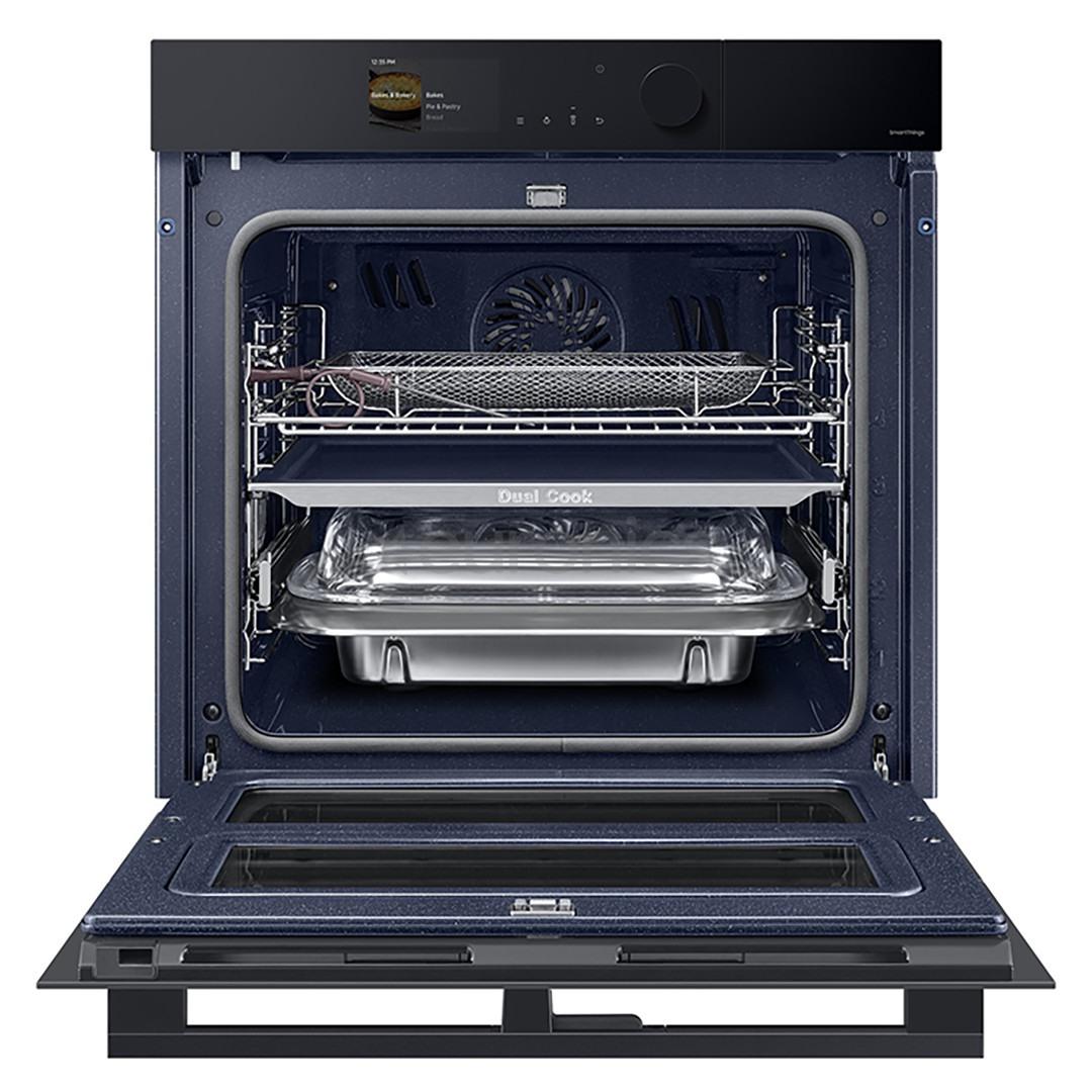 Samsung Dual Cook, pürolüütiline puhastus, 76 L, must - Integreeritav ahi