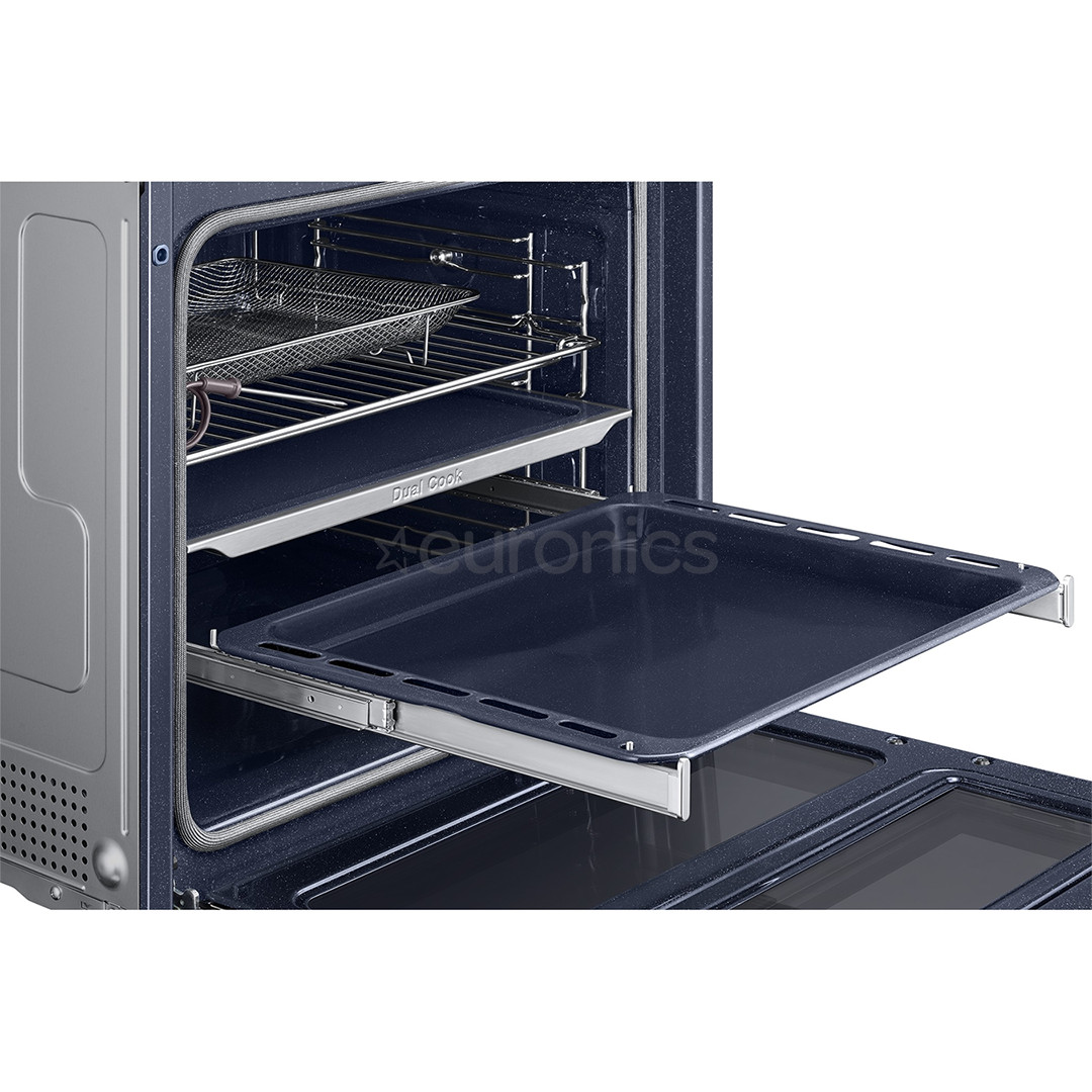 Samsung Dual Cook, pürolüütiline puhastus, 76 L, must - Integreeritav ahi