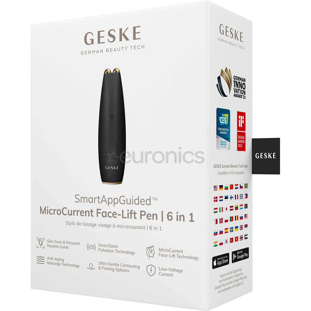 Geske SmartAppGuided, 6 в 1, серый - Микротоковый прибор для тонизирования кожи лица