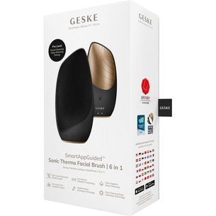 Geske Sonic Thermo Facial Brush | 6 in 1, grey - Facial skincare device