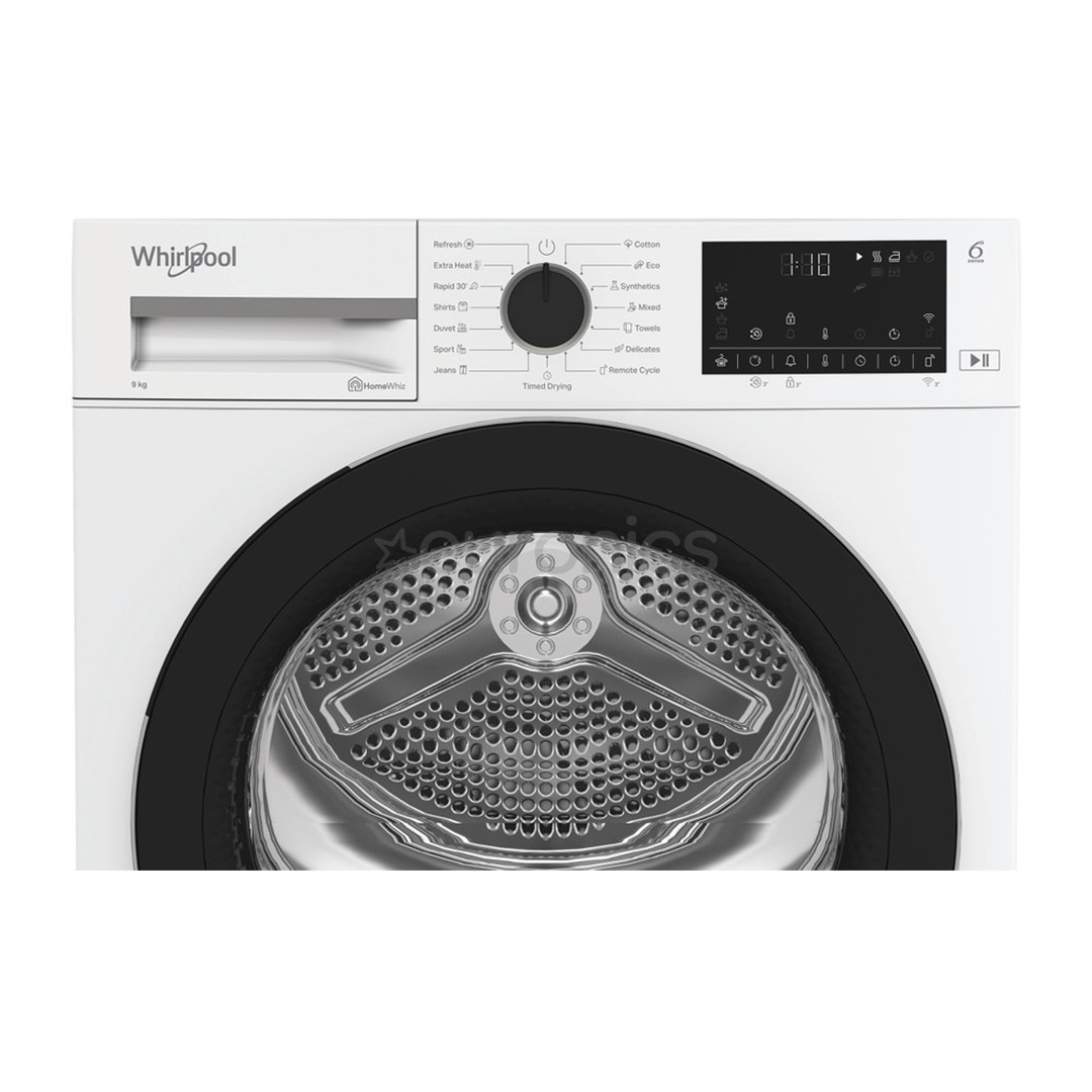 Whirlpool, 9 kg, depth 60.7 cm - Clothes dryer