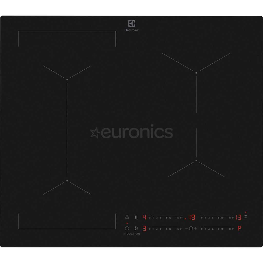 Electrolux 600 Seeria SaphirMatt SE® Hob2Hood, laius 59 cm, must - Integreeritav induktsioonpliidiplaat CIV63449CT