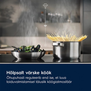 Electrolux 600 Seeria SaphirMatt SE® Hob2Hood, laius 59 cm, must - Integreeritav induktsioonpliidiplaat