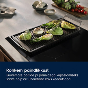 Electrolux 600 Seeria SaphirMatt SE® Hob2Hood, laius 59 cm, must - Integreeritav induktsioonpliidiplaat