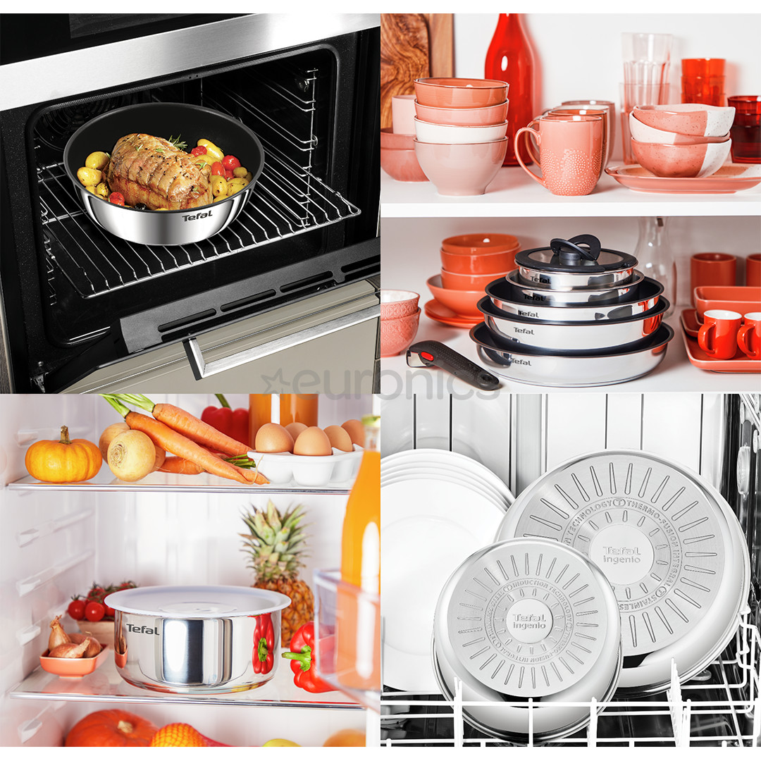 Tefal Ingenio Cook Eat, 6-osaline - Pottide ja pannide komplekt