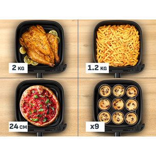 Tefal Easy Fry Mega Compact, 2020 W, 7.5 L, tumehall - Kuumaõhufritüür