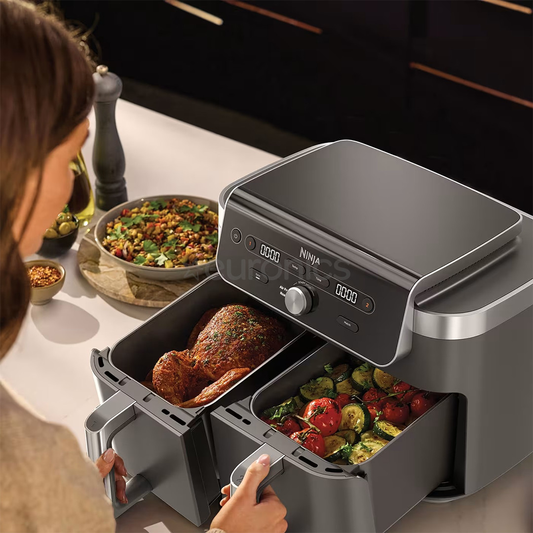 Ninja DualZone XL, 9.5 L, 2470 W, must - Kuumaõhufritüür