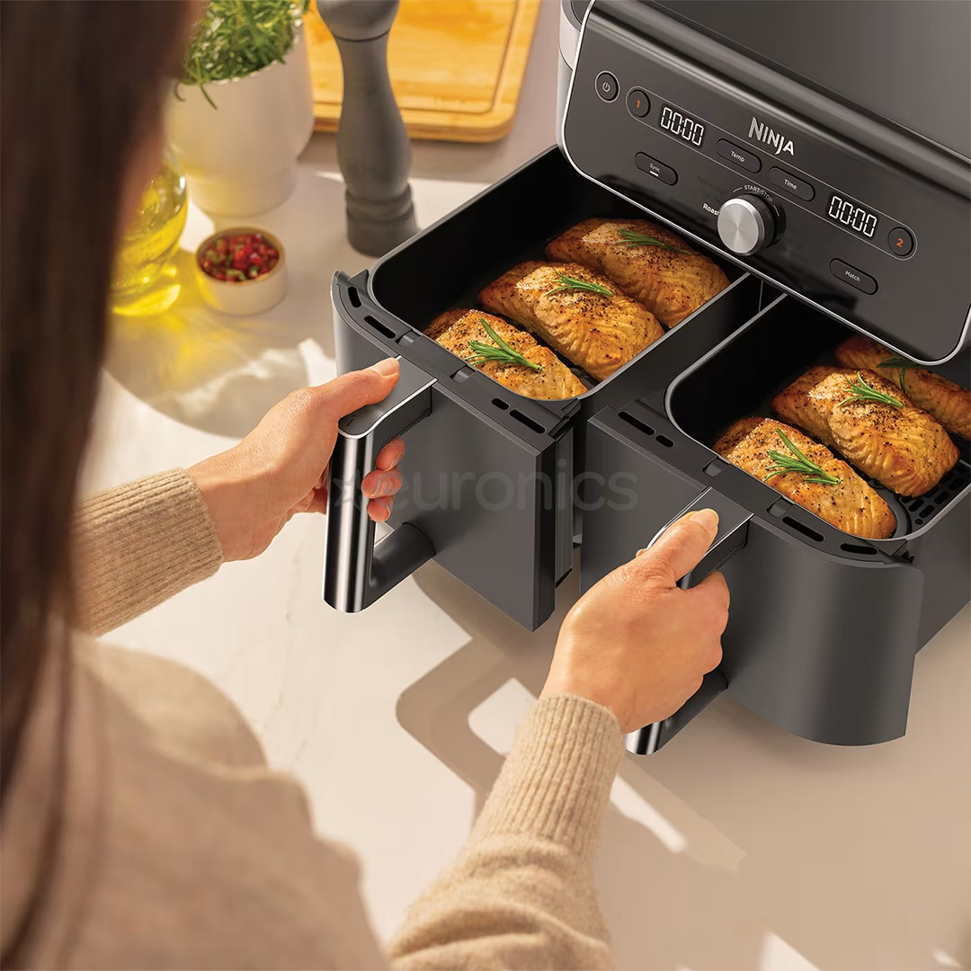 Ninja DualZone XL, 9.5 L, 2470 W, must - Kuumaõhufritüür
