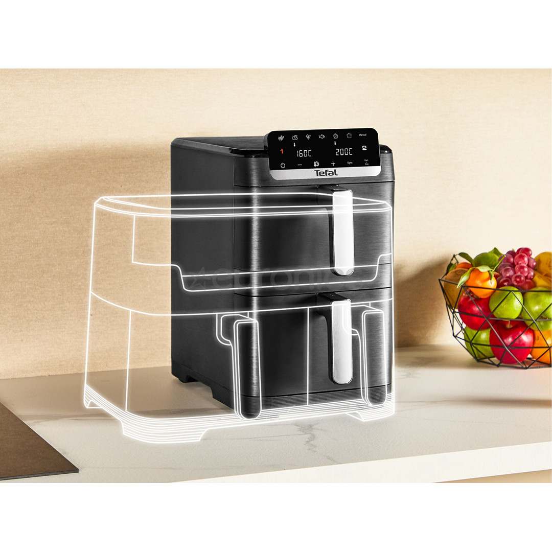 Tefal Easy Fry Crispy Stack, 10 L, 2700 W, must - Kuumaõhufritüür