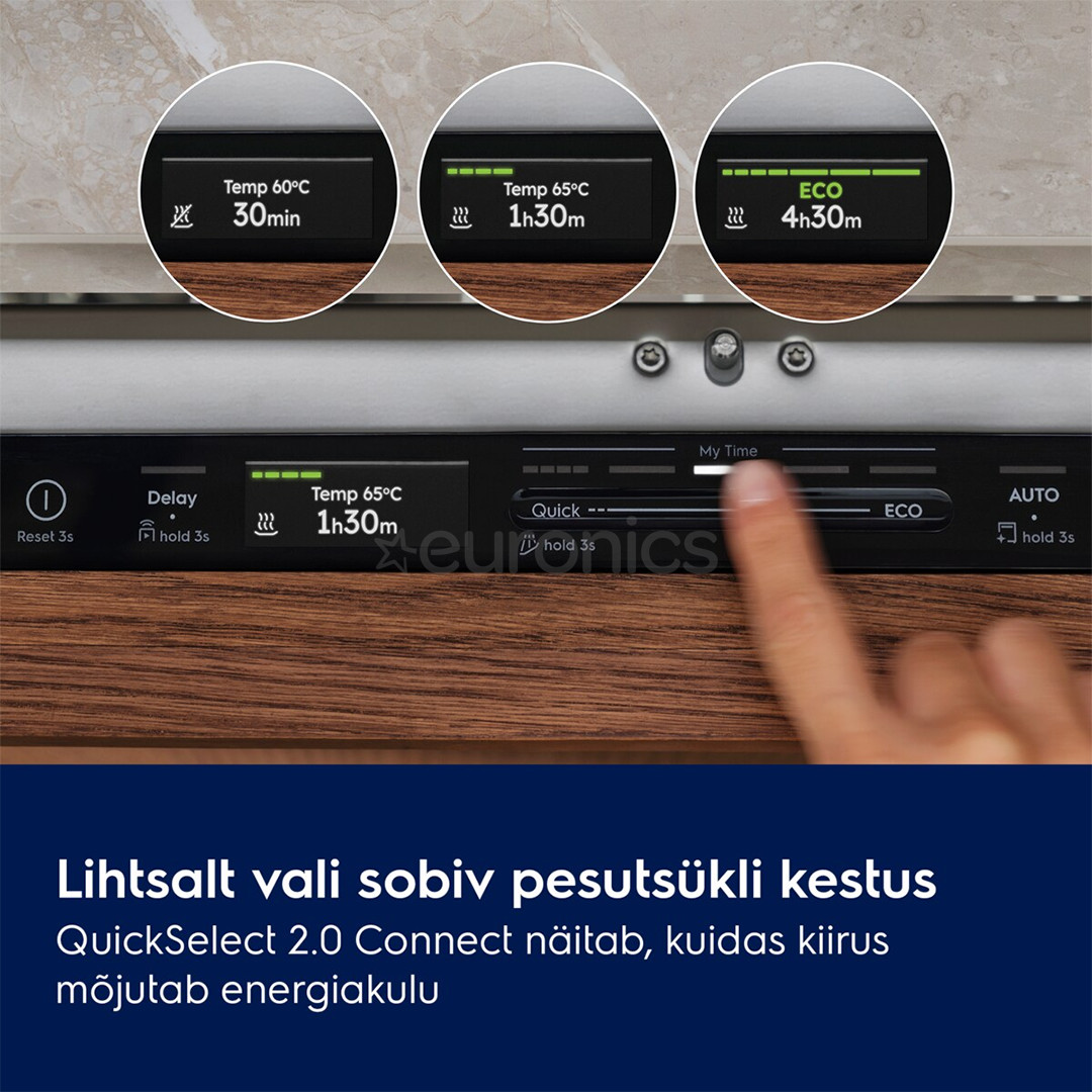 Electrolux 800 Seeria, CleaningPerformance, 14 nõudekomplekti - Integreeritav nõudepesumasin