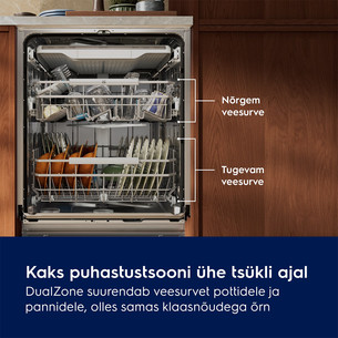 Electrolux 800 Seeria, CleaningPerformance, 14 nõudekomplekti - Integreeritav nõudepesumasin