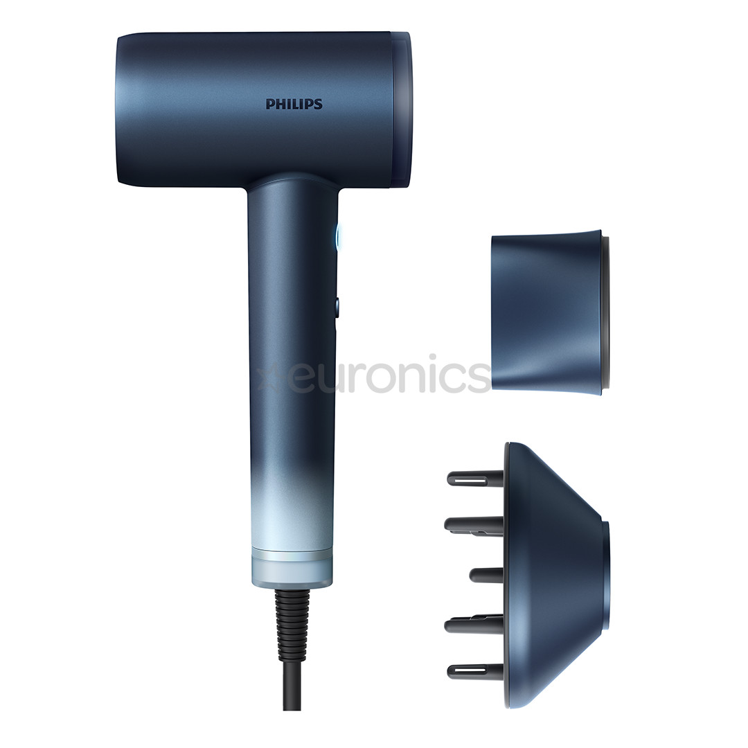 Philips Aqua Edition 9000, Aqua SenseIQ, 1400 W, tumesinine - Föön