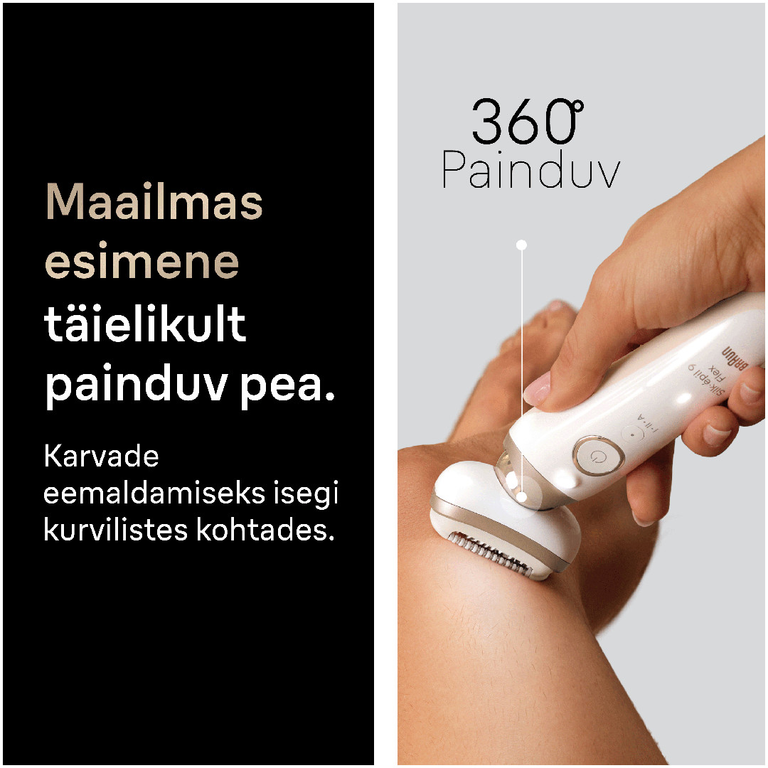 Braun Silk epil 9 Flex, white - Epilator