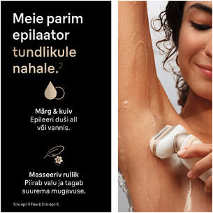 Braun Silk epil 9 Flex, white - Epilator