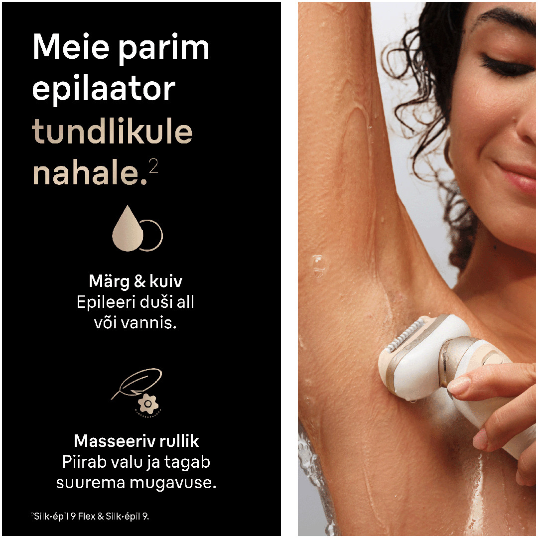 Braun Silk epil 9 Flex, white - Epilator