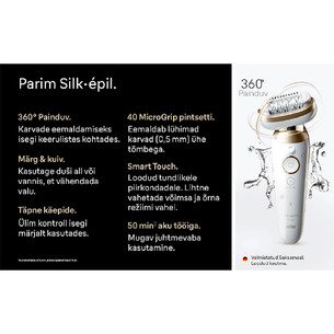Braun Silk epil 9 Flex, white - Epilator