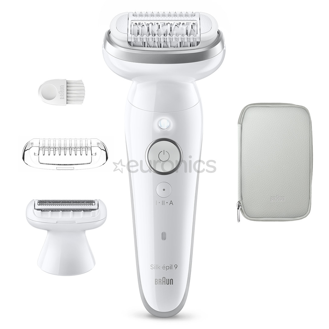 Braun Silk-epil 9, Wet & Dry, белый - Эпилятор