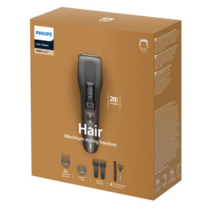 Philips, 0,5-28 мм, коричневый/серый - Машинка для стрижки волос