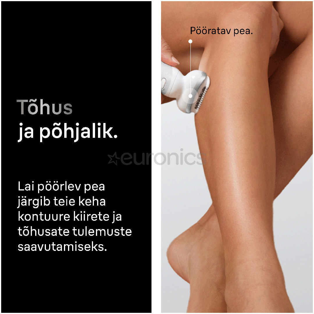 Braun Silk-epil 9, Wet & Dry, белый - Эпилятор