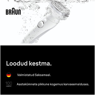 Braun Silk-epil 9, Wet & Dry, белый - Эпилятор