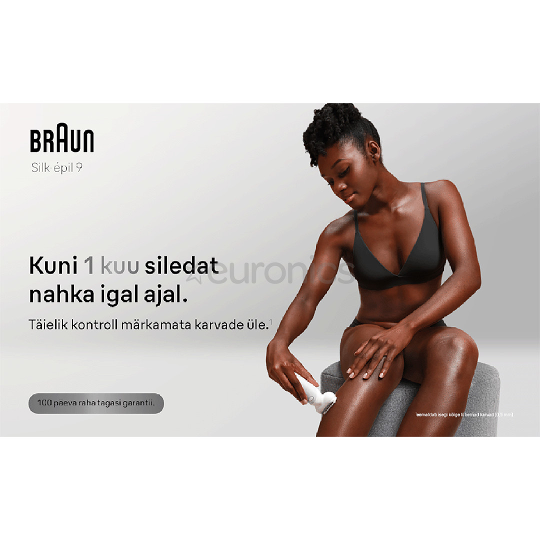 Braun Silk-epil 9, Wet & Dry, белый - Эпилятор