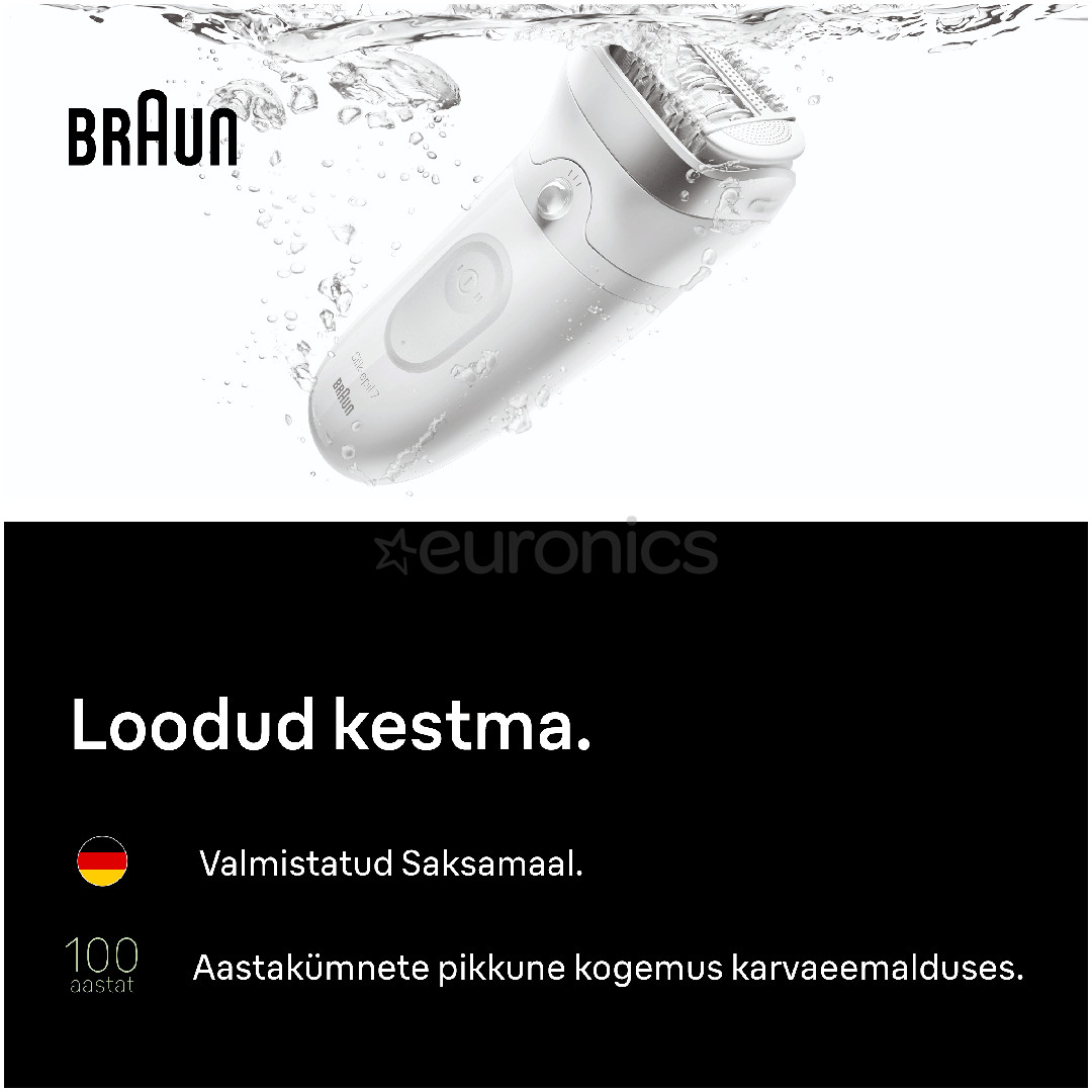 Braun Silk epil 7, белый - Эпилятор