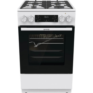 Gorenje, 70 L, width 50 cm, white - Gas cooker with electric oven