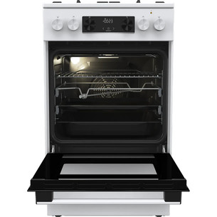 Gorenje, 70 L, width 50 cm, white - Gas cooker with electric oven