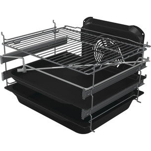 Gorenje, 70 L, width 50 cm, white - Gas cooker with electric oven