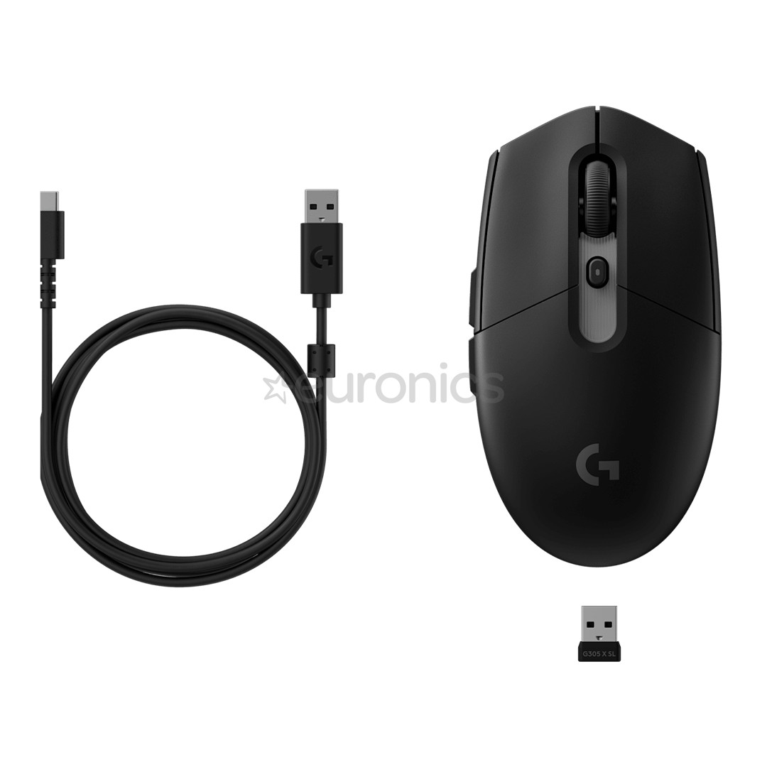 Logitech G305 X Superlight, must - Juhtmevaba hiir