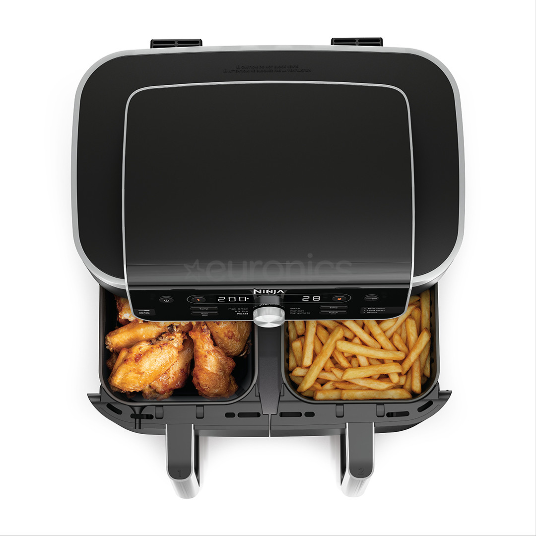 Ninja DualZone XL, 9.5 L, 2470 W, must - Kuumaõhufritüür toidutermomeetriga
