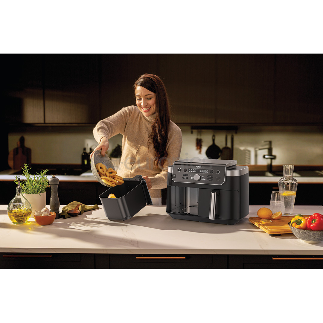 Ninja DualZone XL, 9.5 L, 2470 W, must - Kuumaõhufritüür toidutermomeetriga