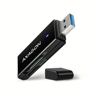 AXAGON CRE-S2N, USB-A, must - Mälukaardilugeja