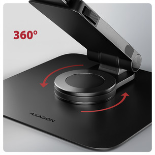 Axagon STND-LRB, 10''-16'', 360°, черный - Подставка для ноутбука