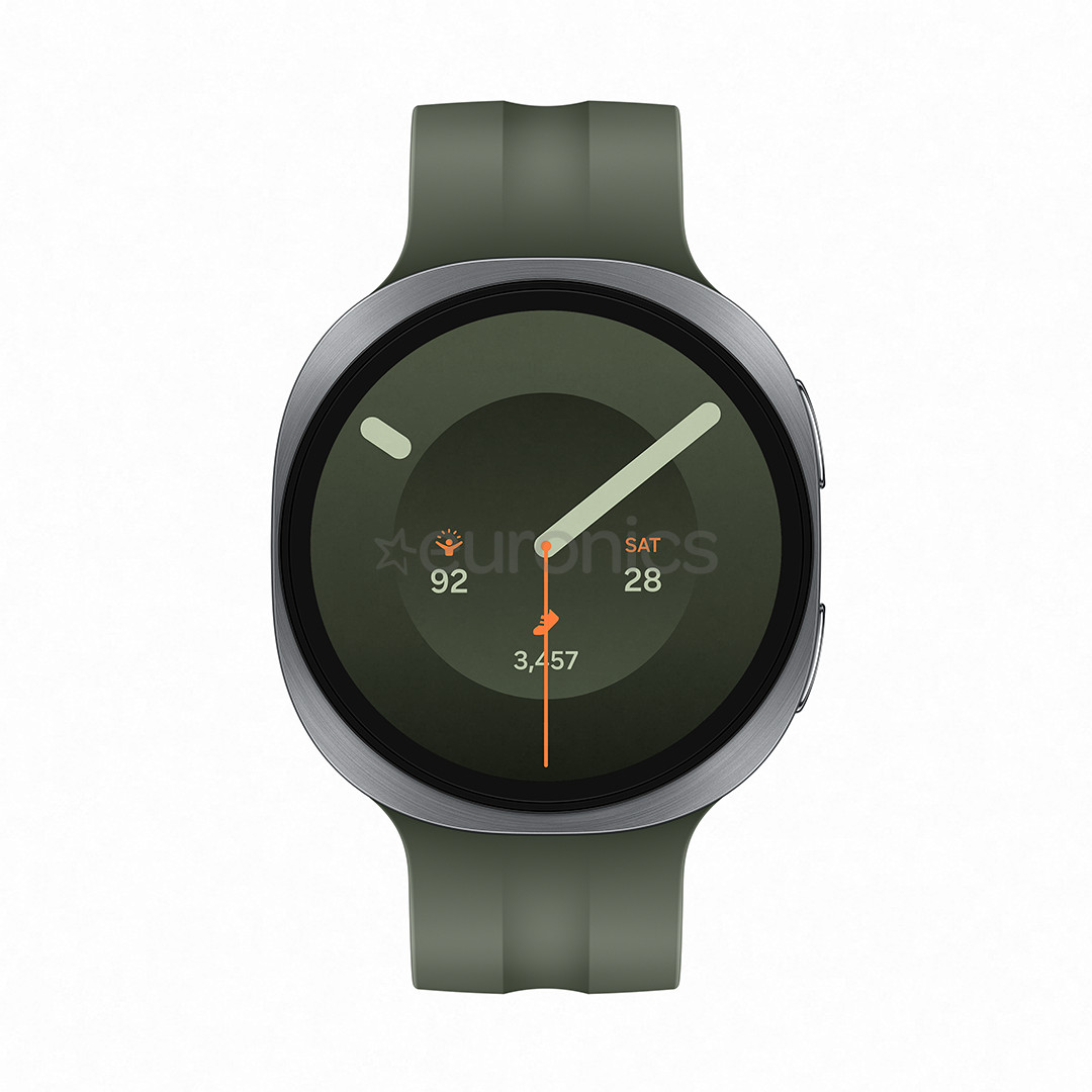Samsung Galaxy Watch9, 44 mm, LTE, silver/green - Smartwatch SM-L355FZSAEUE