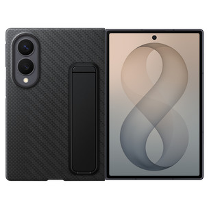 Samsung Carbon Standing Case, Galaxy Fold8, must - Ümbris