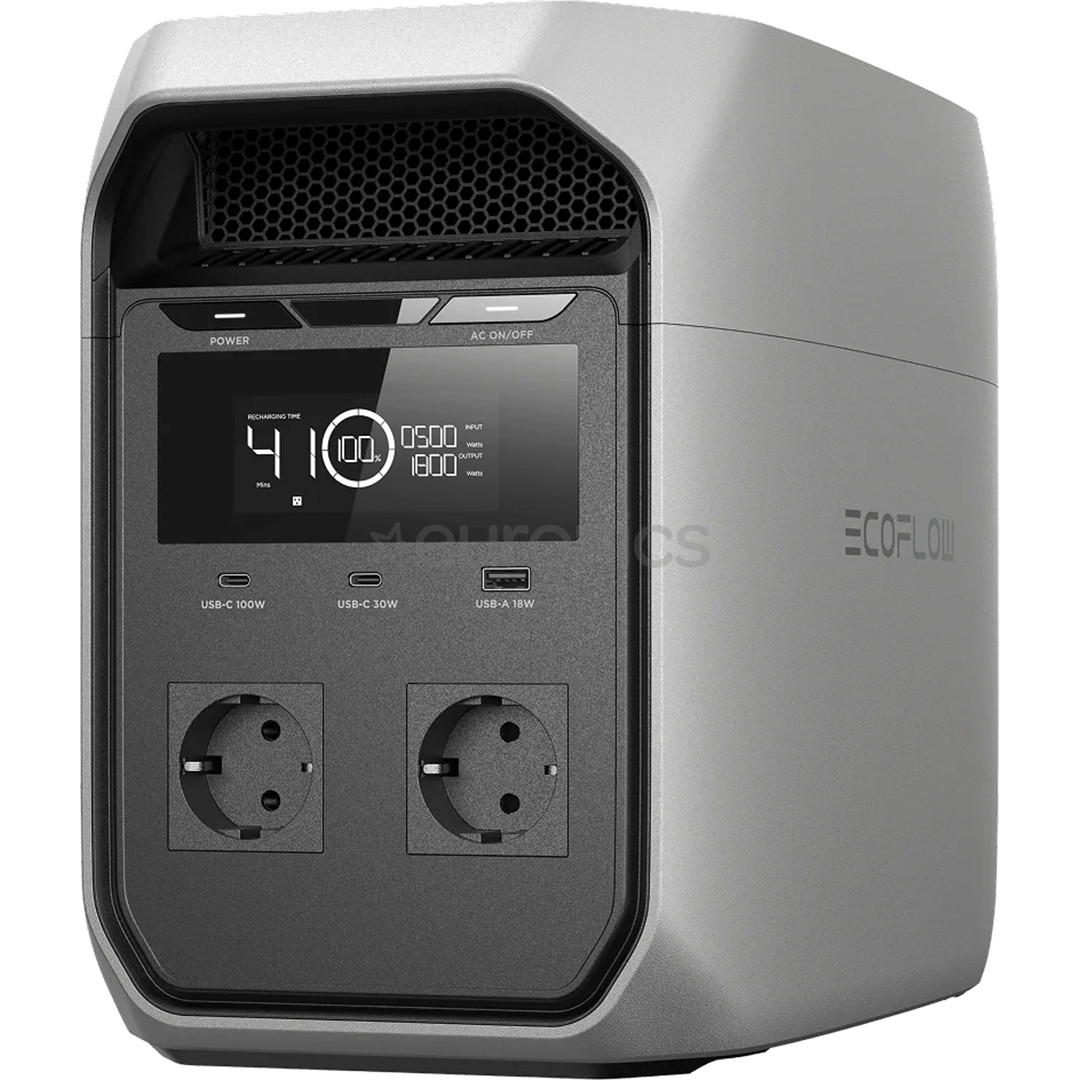 EcoFlow Delta 3 Classic, 1024 Wh, 1800 W, gray - Power station 5025901007