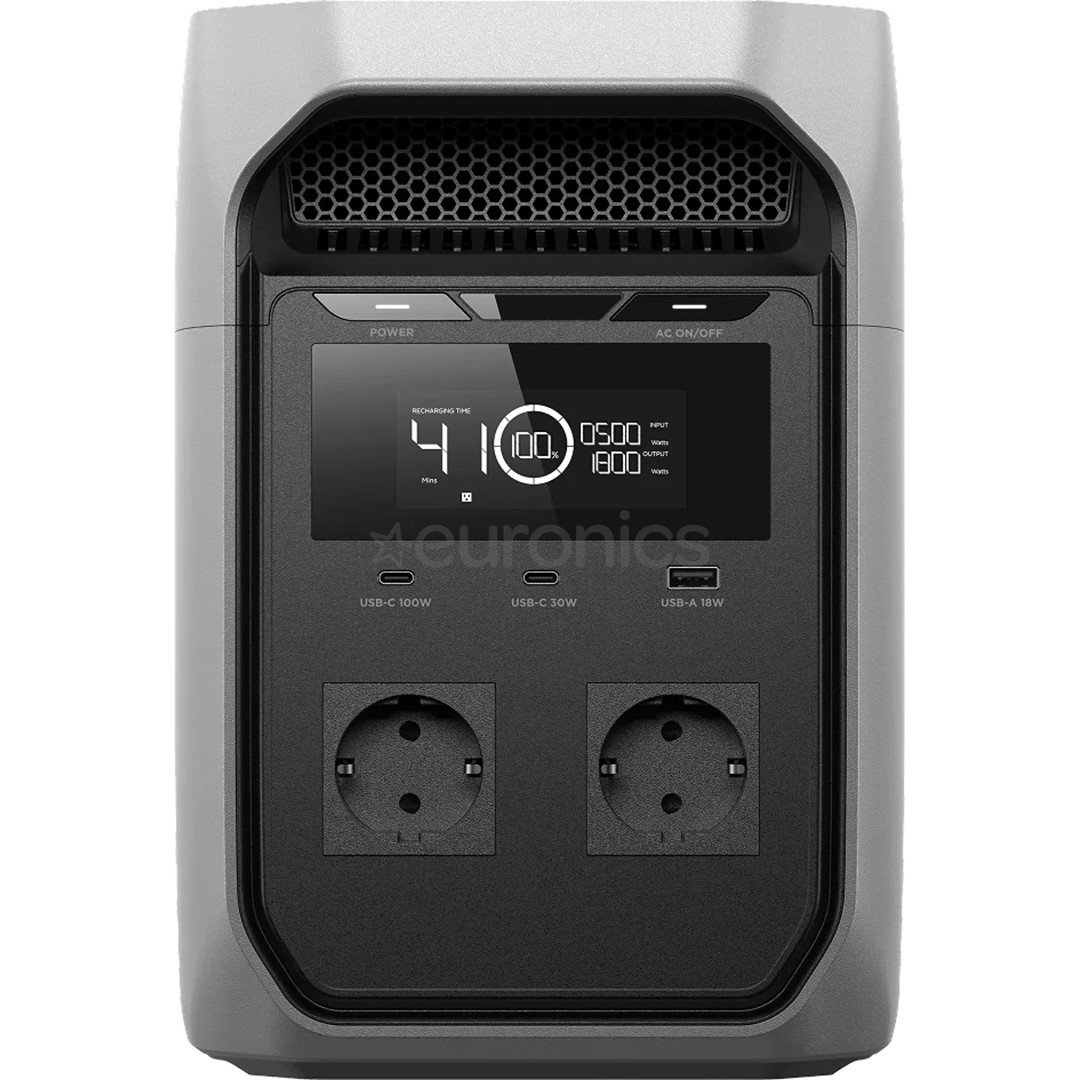 EcoFlow Delta 3 Classic, 1024 Wh, 1800 W, gray - Power station