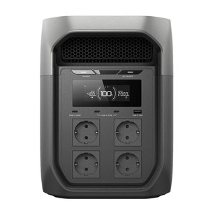 EcoFlow Delta 3 Max, 2048 Wh, 2400 W, must/hall - Akujaam