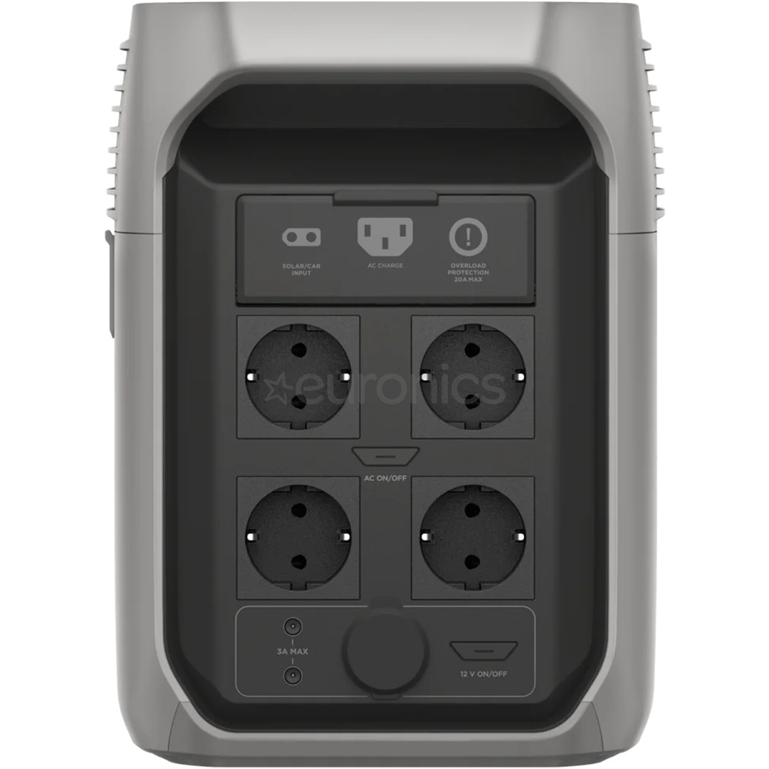 EcoFlow Delta 3 1500, 1536 Wh, 1800 W, hõbe - Akujaam