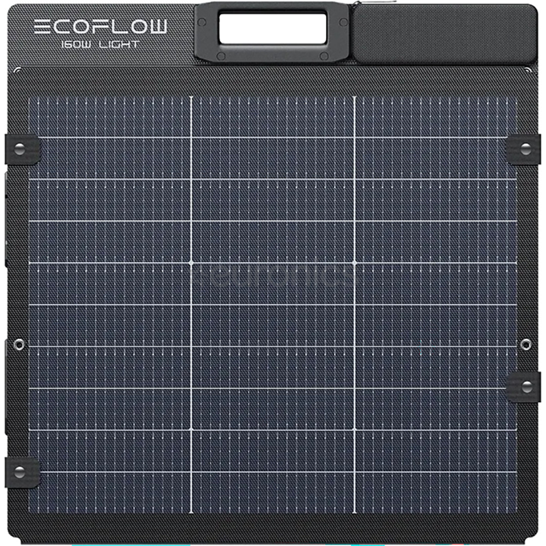 EcoFlow Solar Panel, 160 W, must - Kaasaskantav päikesepaneel