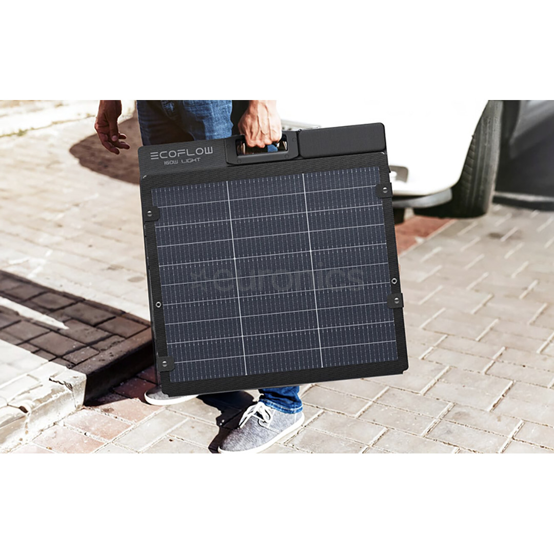 EcoFlow Solar Panel, 160 W, must - Kaasaskantav päikesepaneel