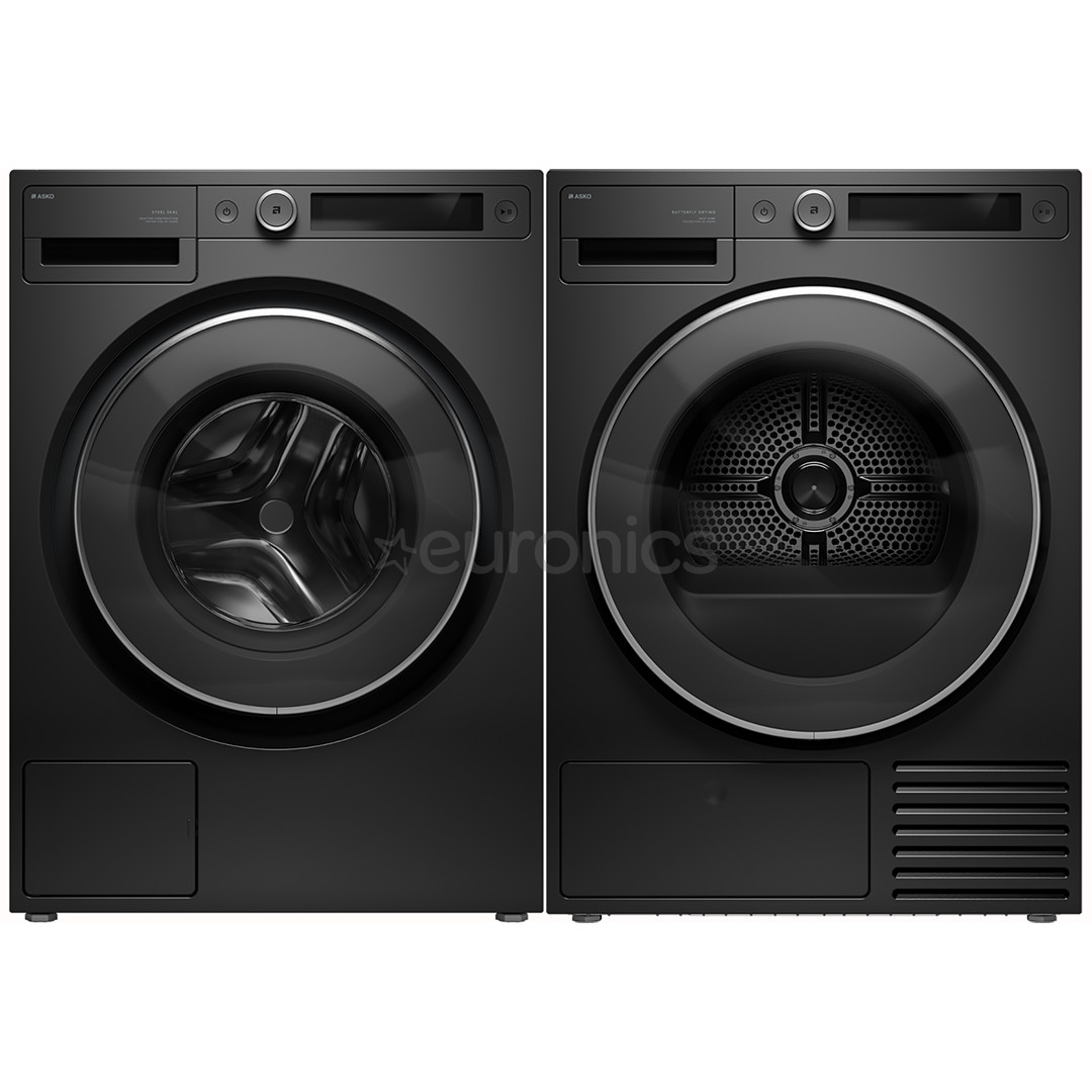 Asko, 9 kg + 9 kg - Pesumasin + pesukuivati W5096RG+T509HRG