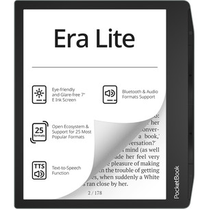 PocketBook Era Lite, 7'', 16 GB, must/roheline - E-luger