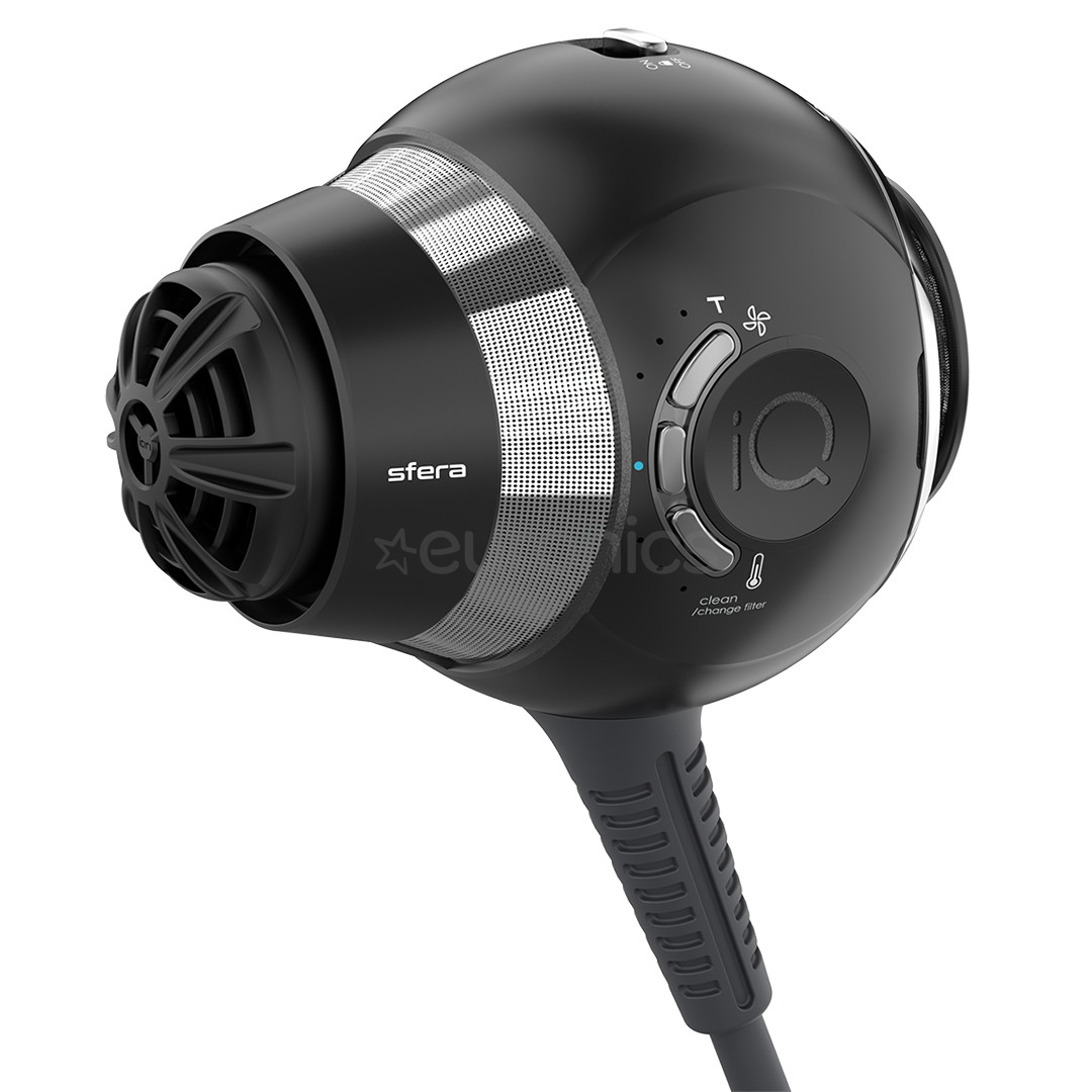 GA.MA iQ Sfera, 1600 W, must - Föön