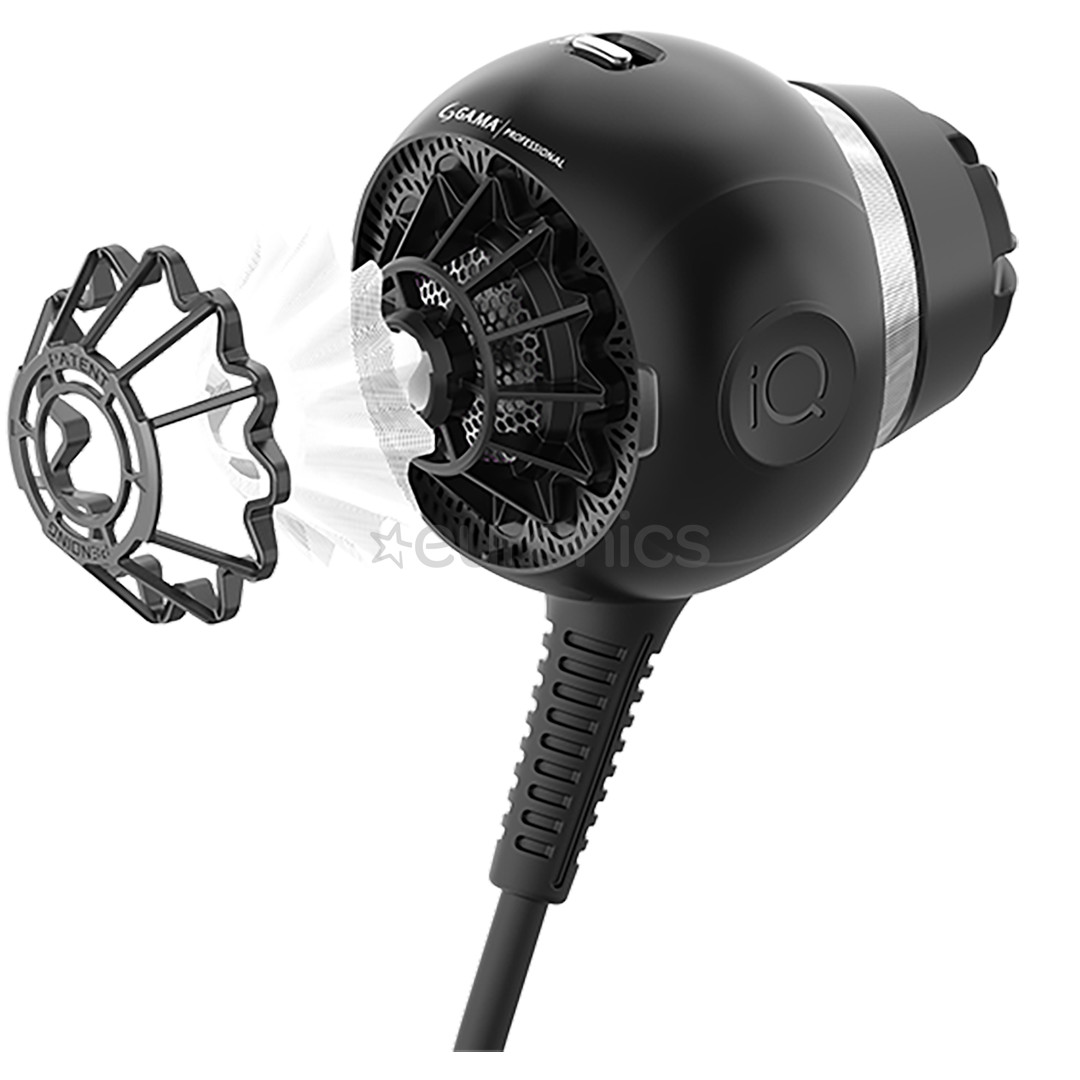 GA.MA iQ Sfera, 1600 W, must - Föön