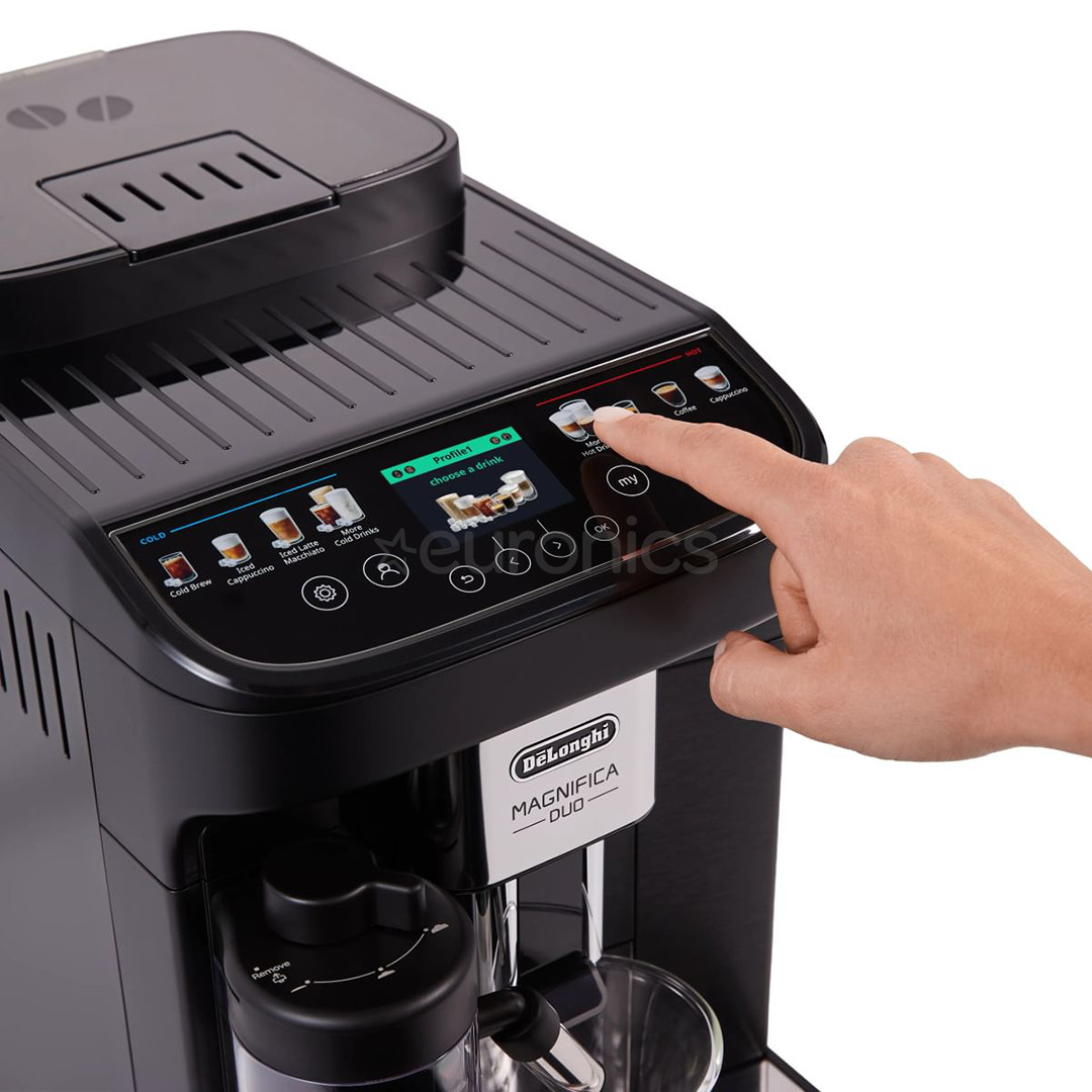 DeLonghi Magnifica Duo, must - Espressomasin